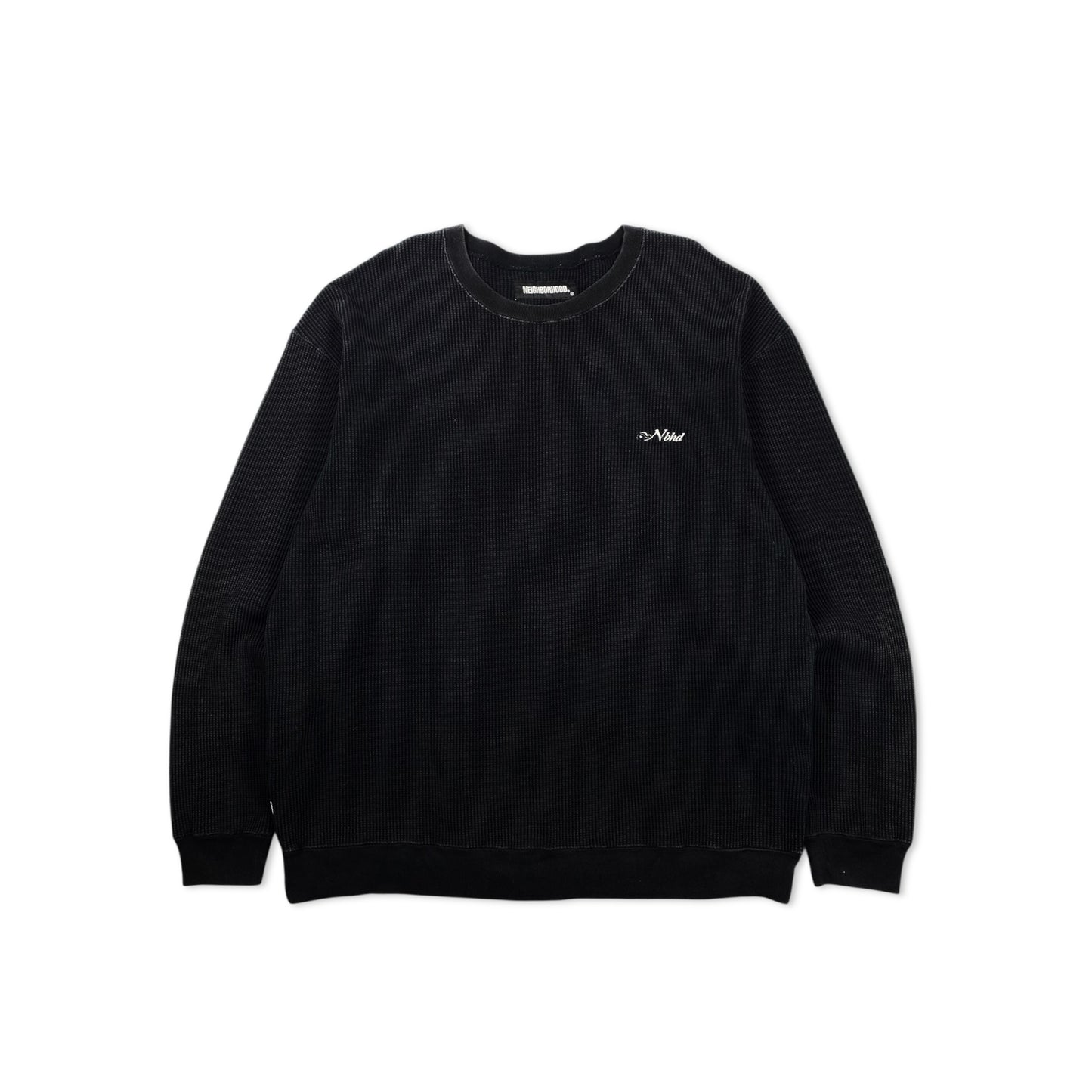 Neighborhood Thermal Cotton Knit Crew Neck Sweatshirt