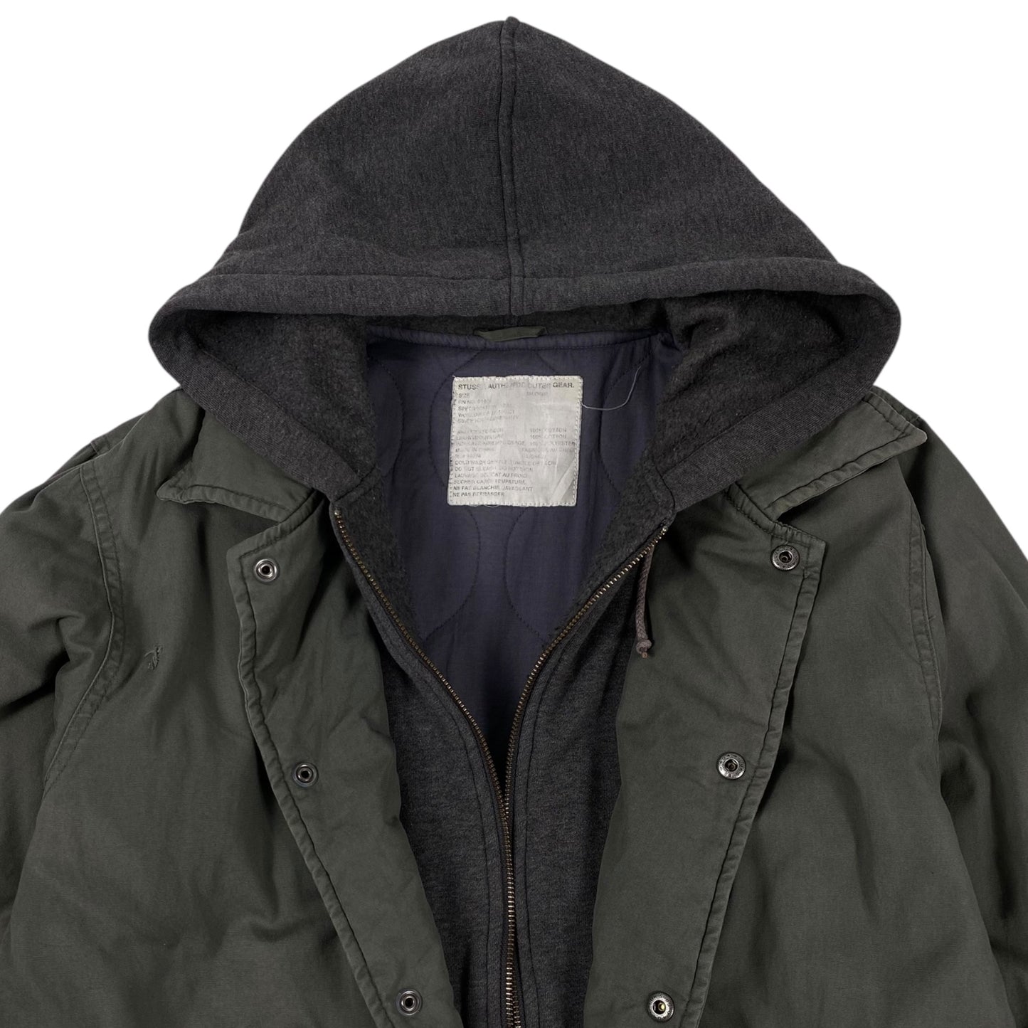 90s Stussy Hoodie Zip Up Jacket