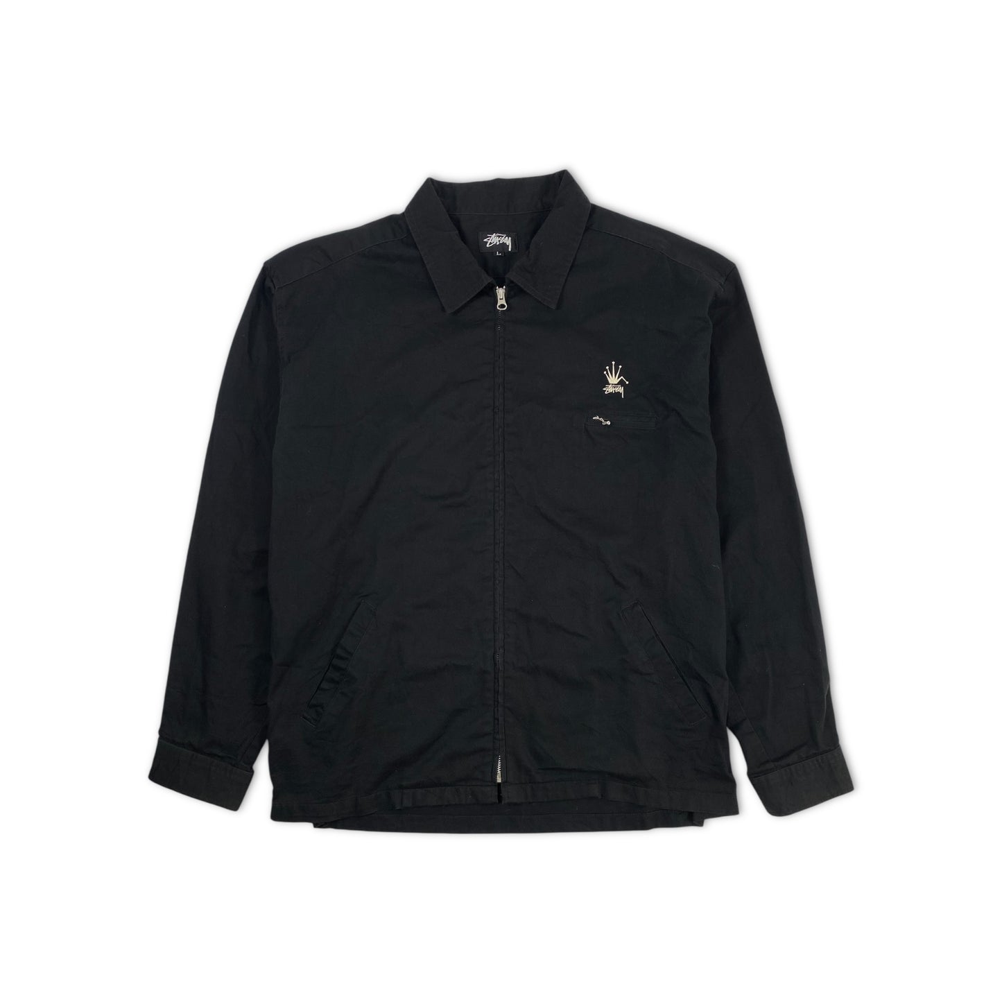 80s Stussy Crown Zip Work Jacket