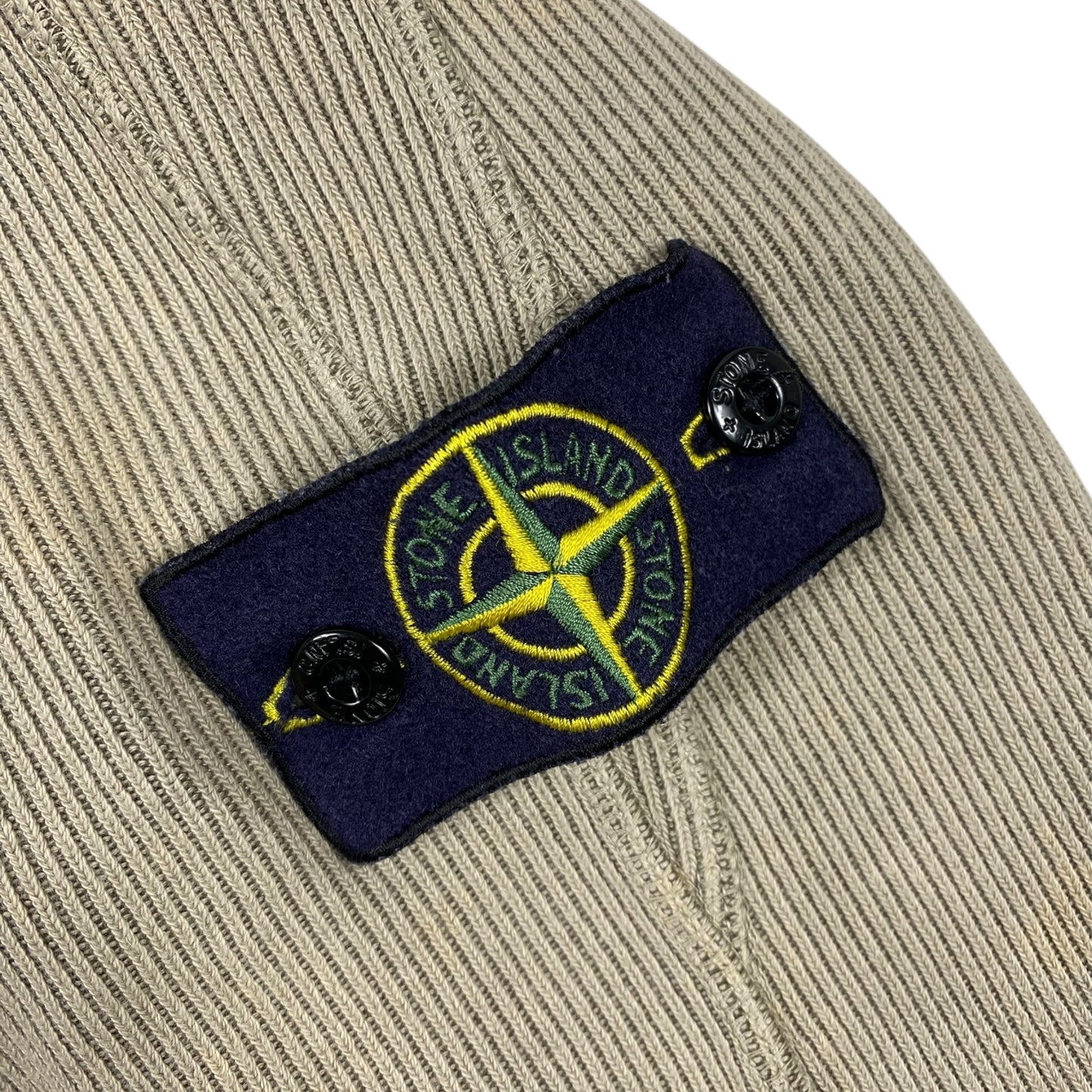 Stone Island Organic Cotton Waffle Fleece Crewneck Beige