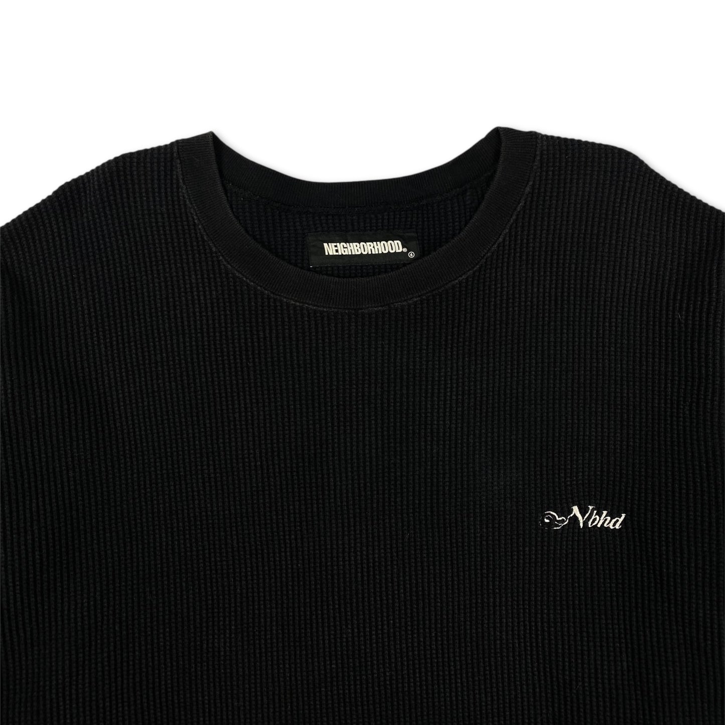 Neighborhood Thermal Cotton Knit Crew Neck Sweatshirt