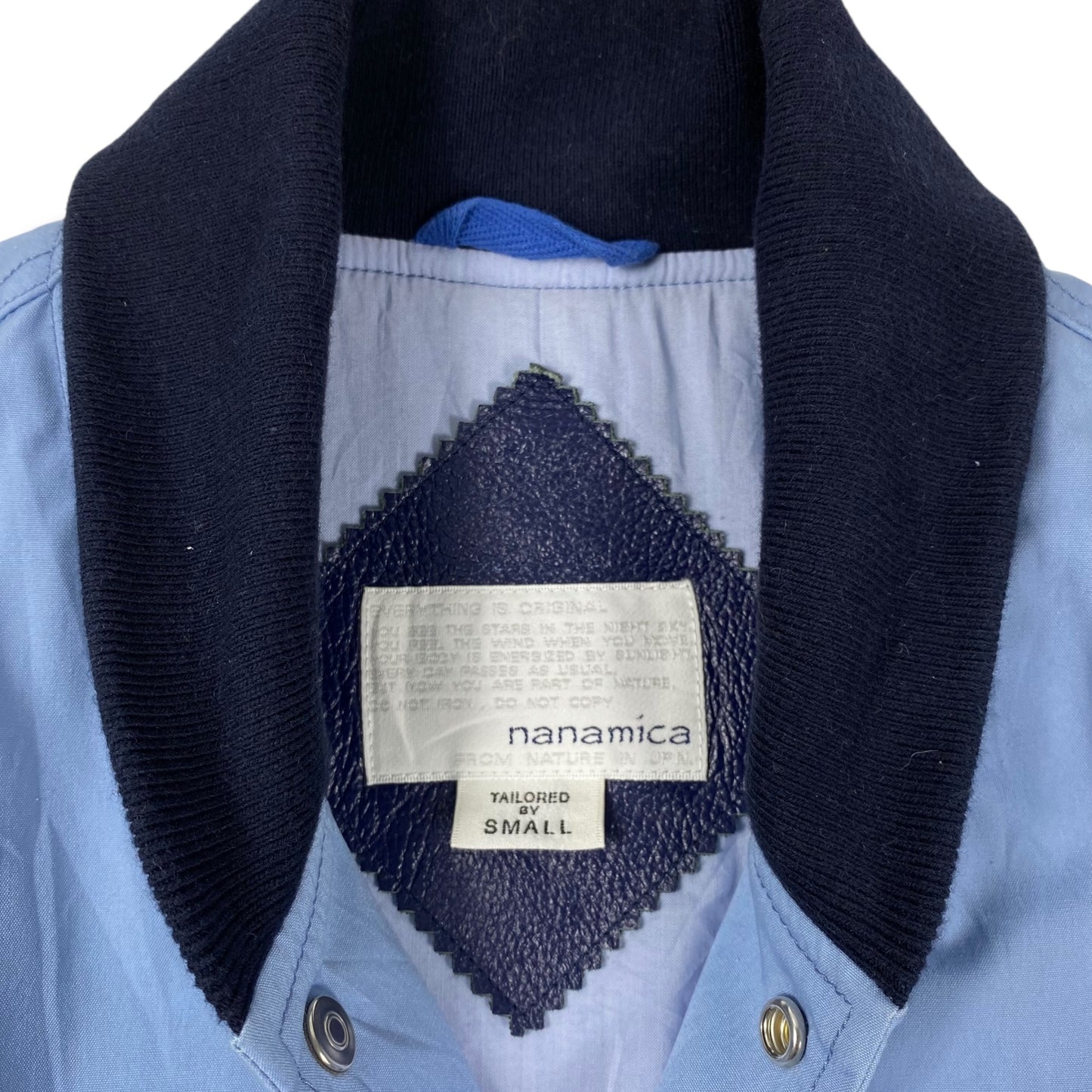 NANAMICA Stadium Jacket Swing Top Blouson Light Blue