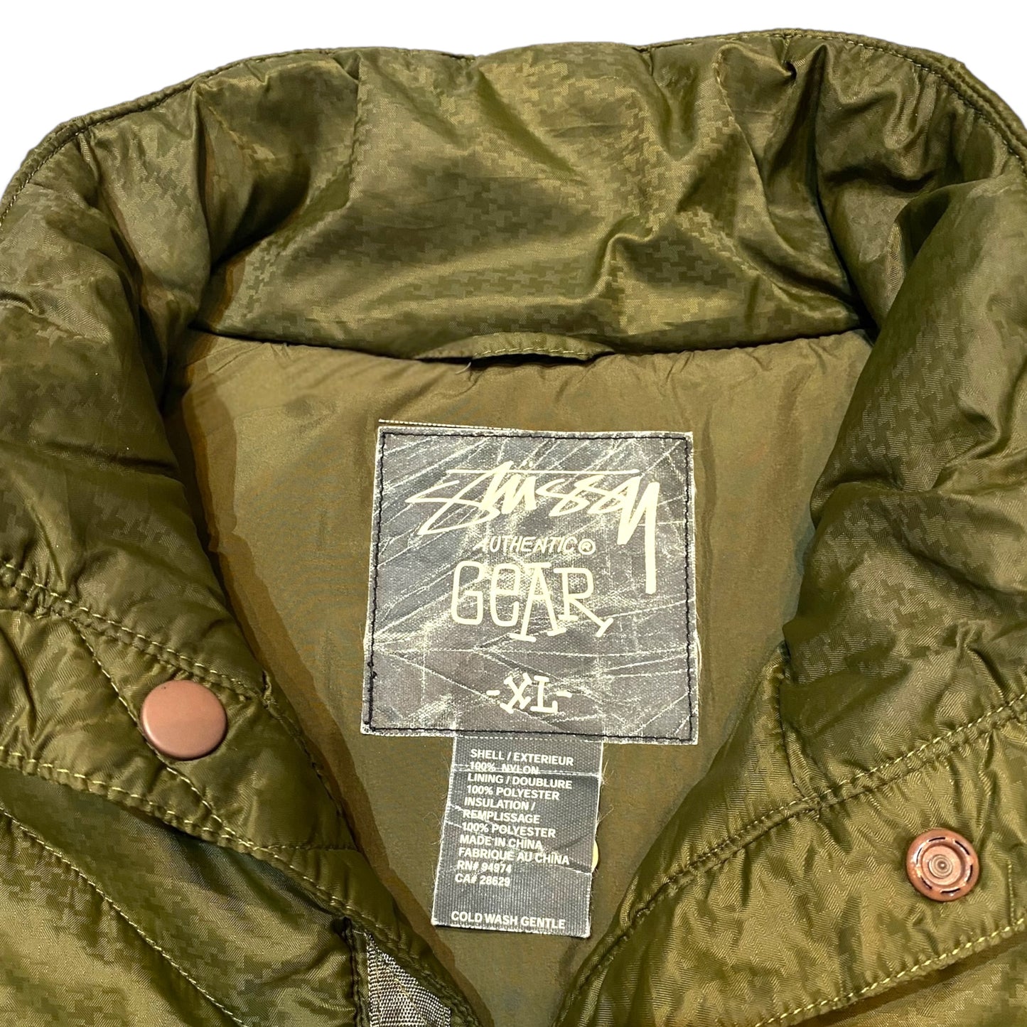 Stussy Down Quilted Jacket 90s