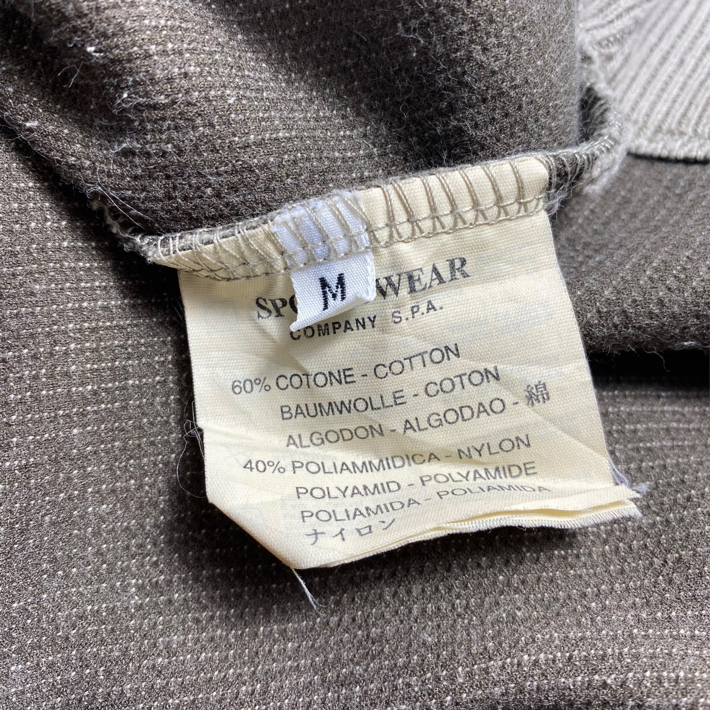Stone Island Organic Cotton Waffle Fleece Crewneck Beige