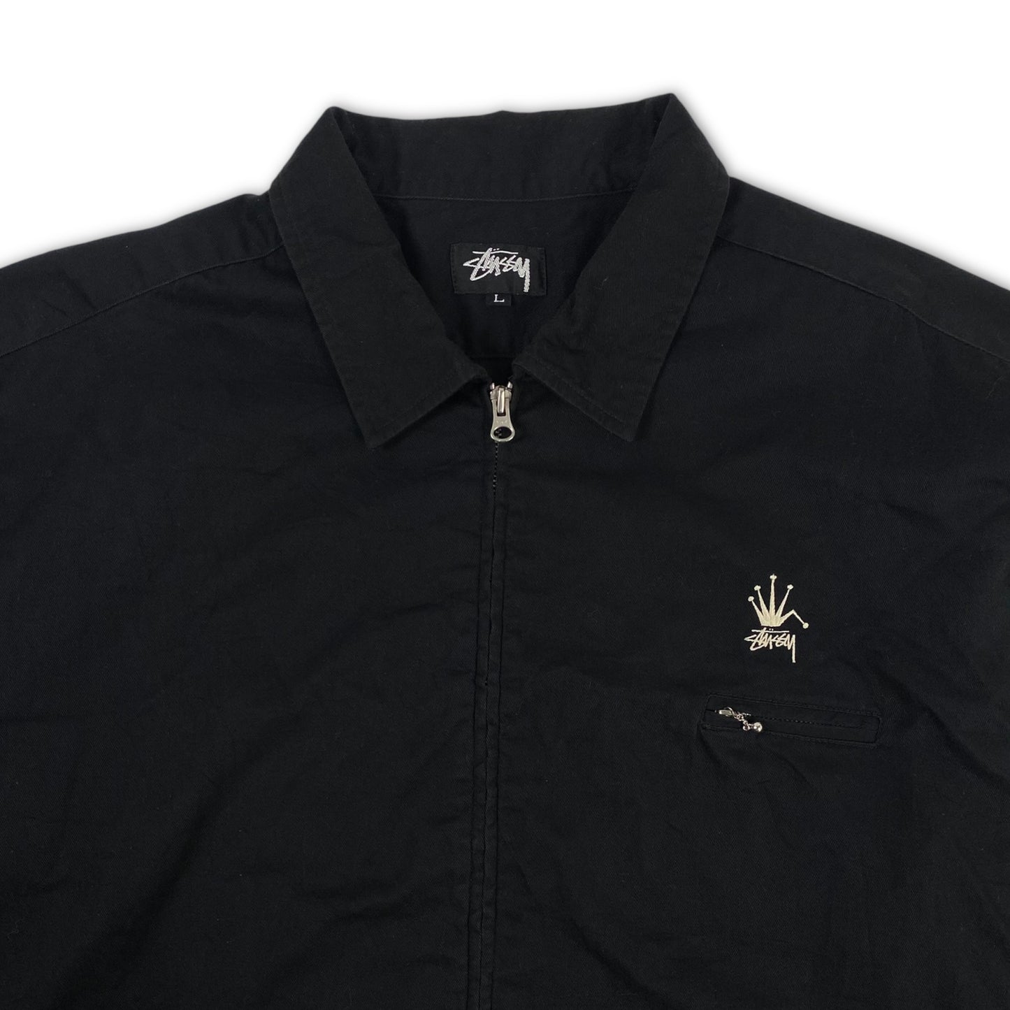 80s Stussy Crown Zip Work Jacket