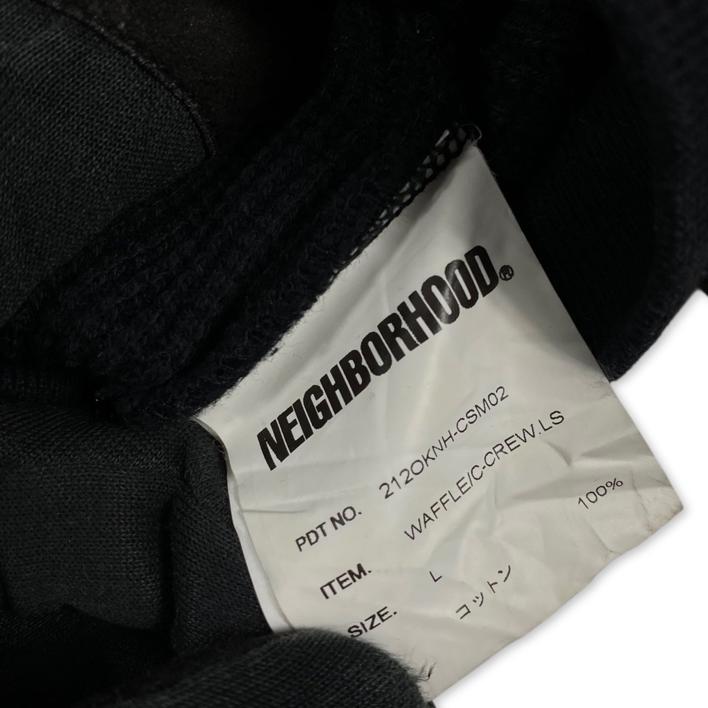 Neighborhood Thermal Cotton Knit Crew Neck Sweatshirt