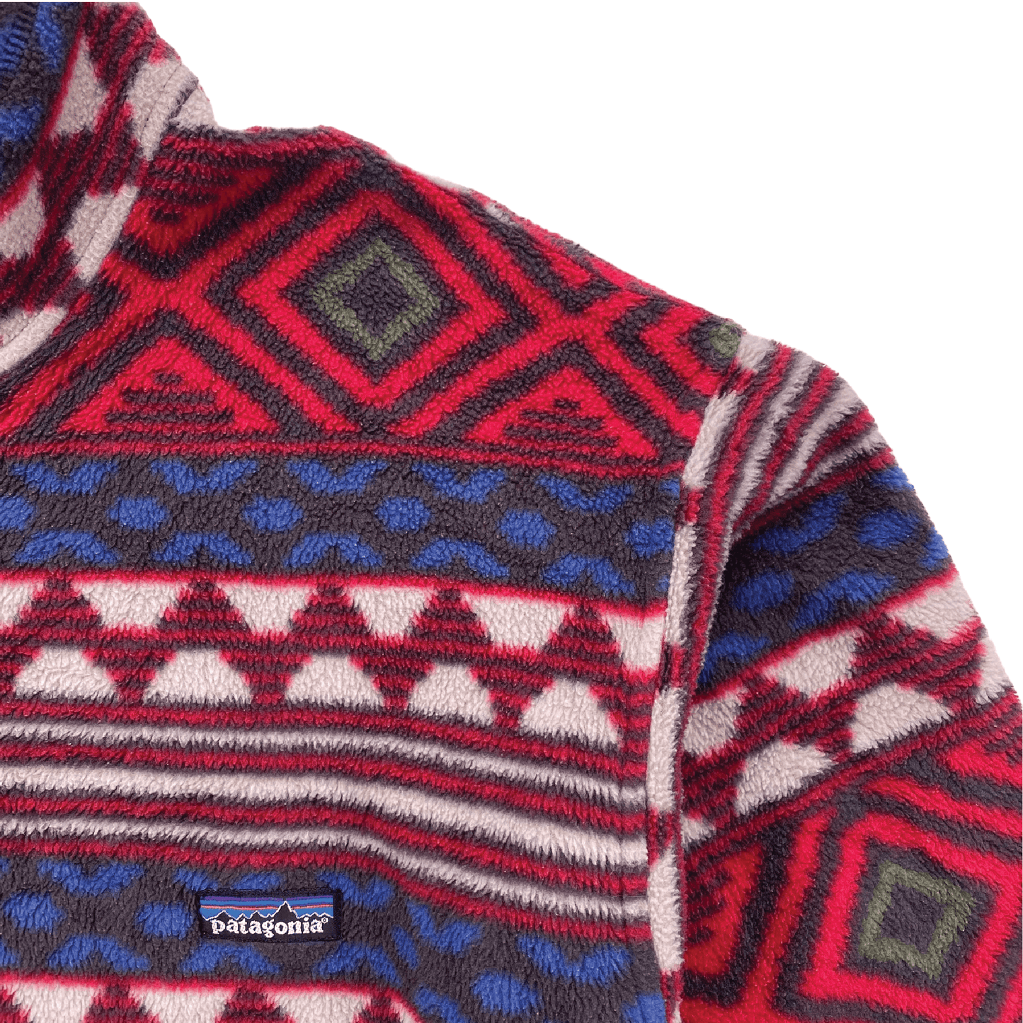 Vintage Patagonia Printed Synchilla Snap-T,Saltillo Burnt Chili 90’s