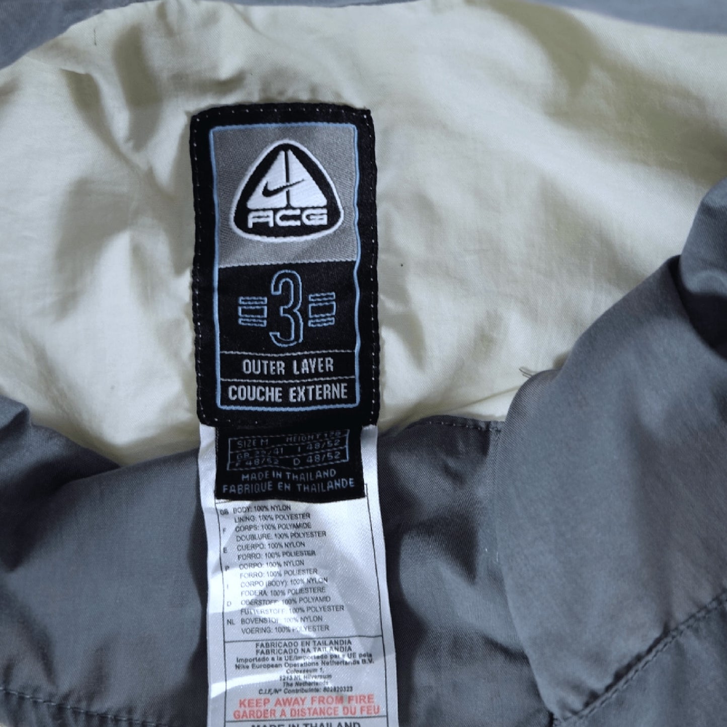 Nike ACG Off White Pullover Kayak Jacket