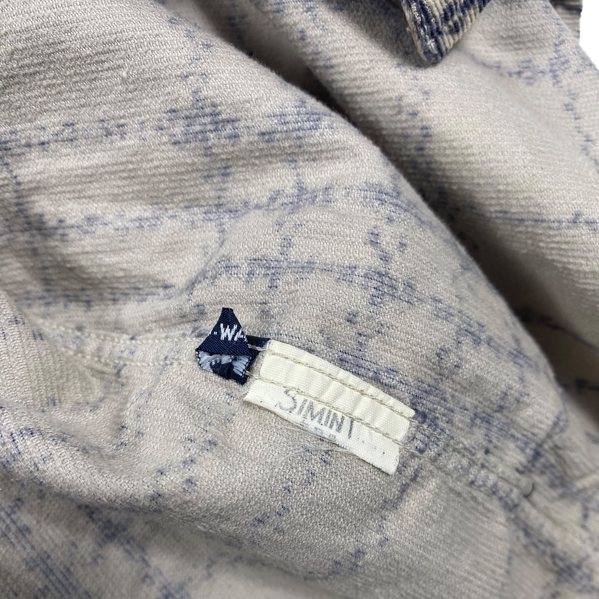 Giorgio Armani zip-up flannel plaid shirt jacket