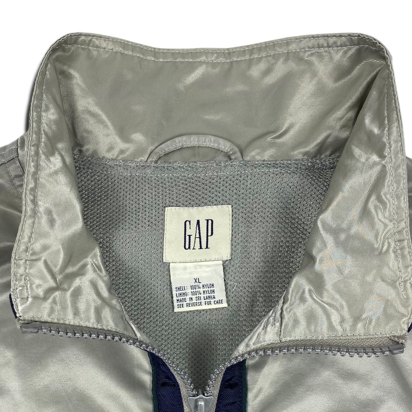 00 s Gap Metallic Jacket Nylon Zip Up