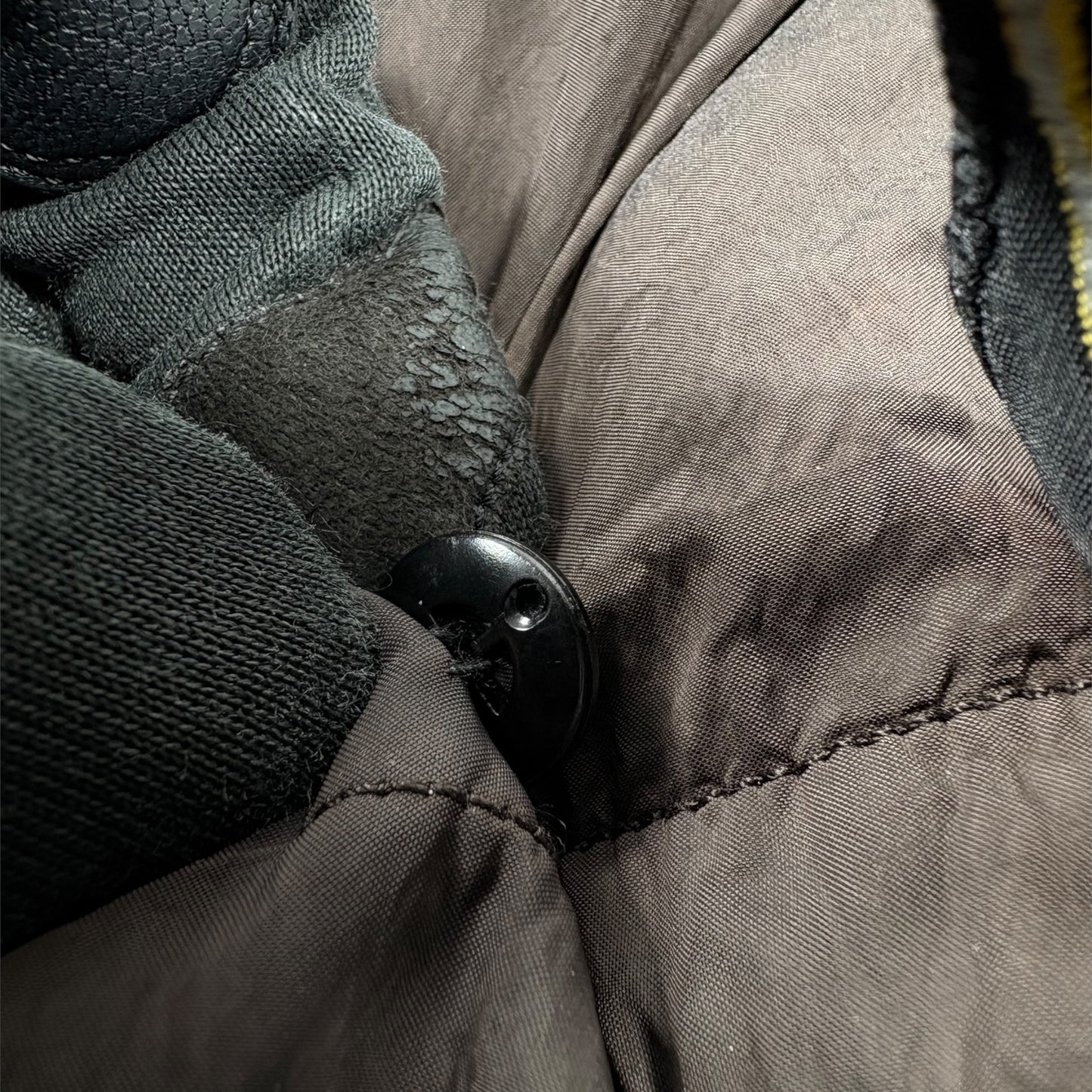 STONE ISLAND Metallic Nylon Hooded Coat Long Jacket