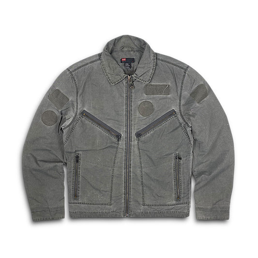 00s DIESEL Garment Dye Parachute Jacket