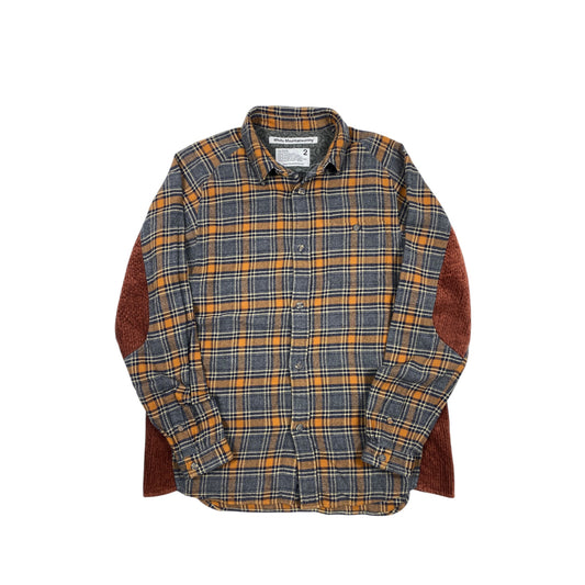 White Mountaineering plaid flannel shirt