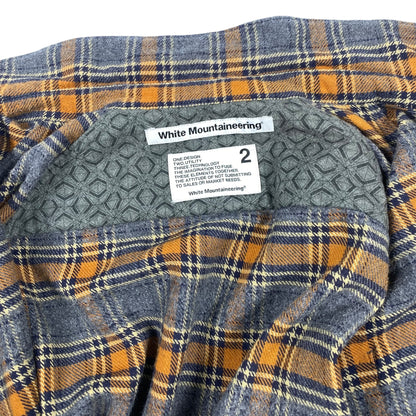 White Mountaineering plaid flannel shirt