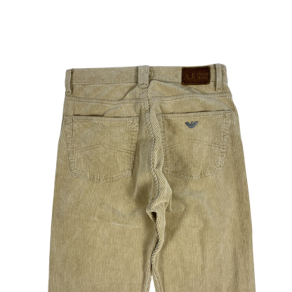 Armani Jeans beige corduroy trousers