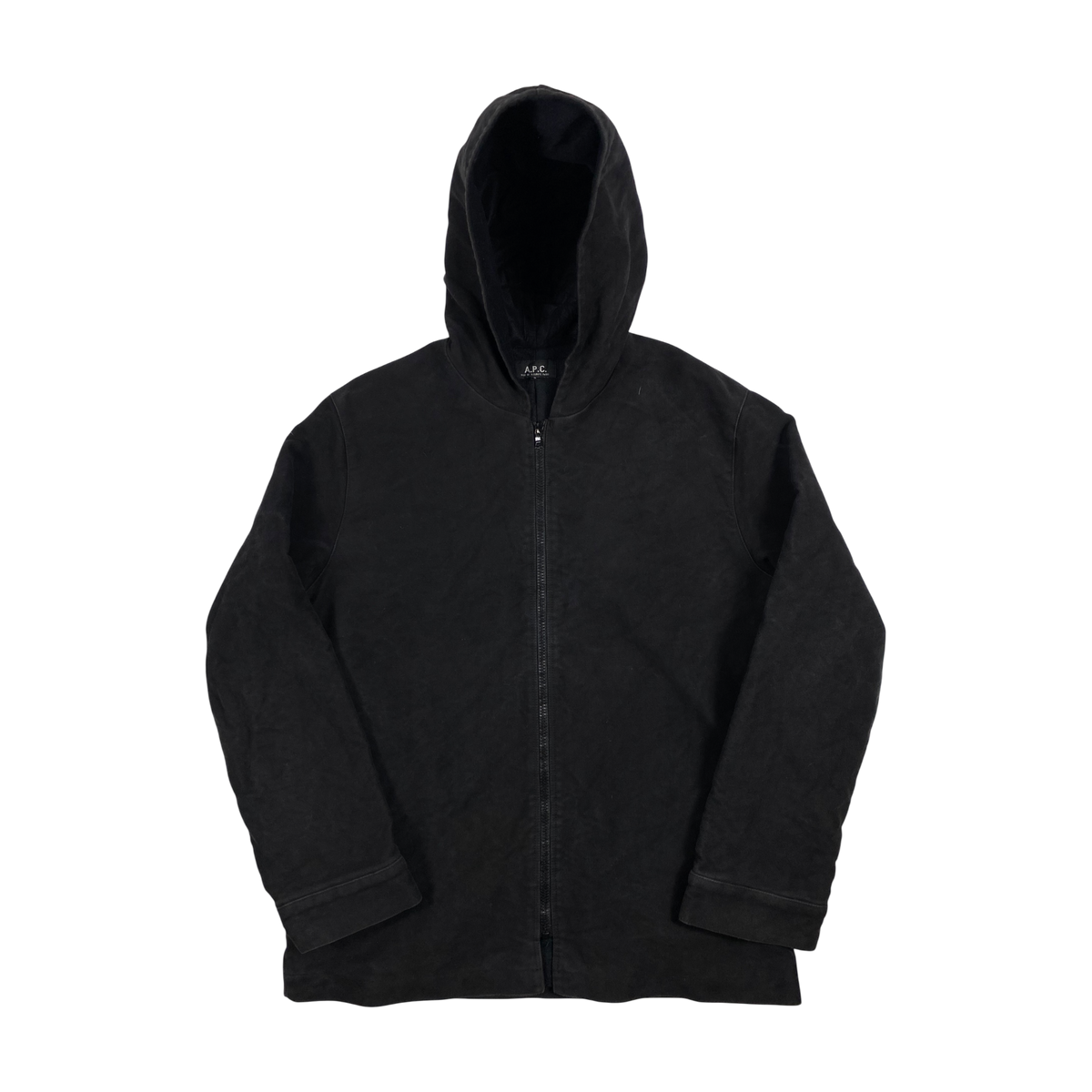 Apc floyd black zip hoodie