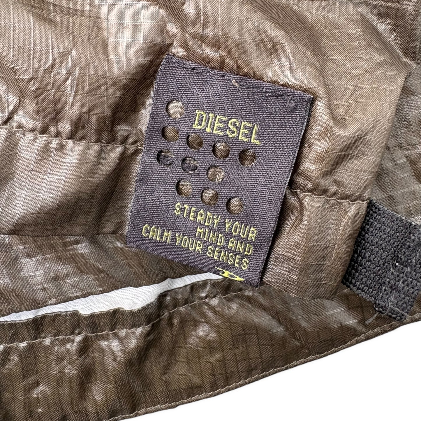 Diesel Hooded Mountain Parka in Khaki