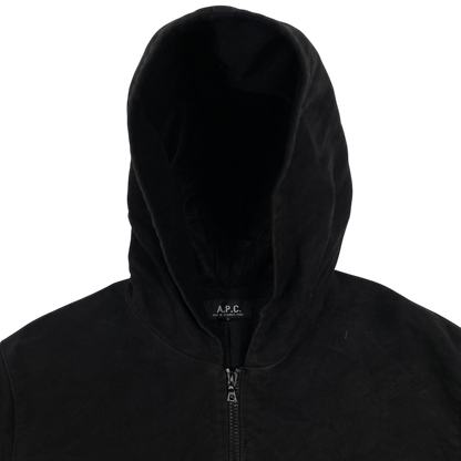 Apc floyd black zip hoodie