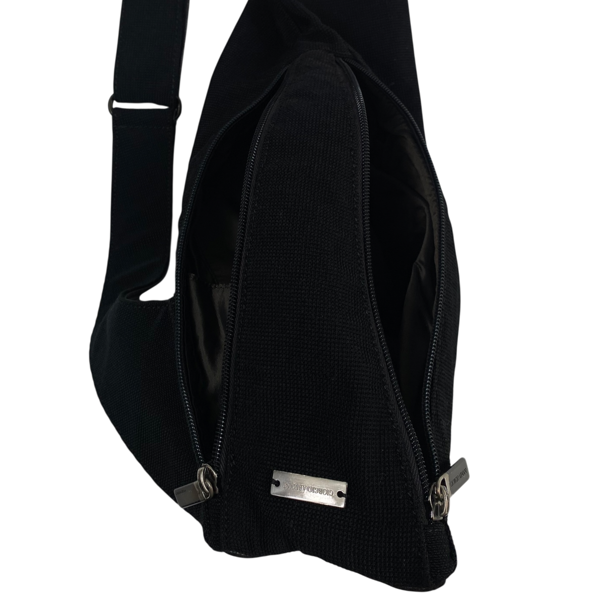 Armani Jeans Crossbody Bag Black Canvas