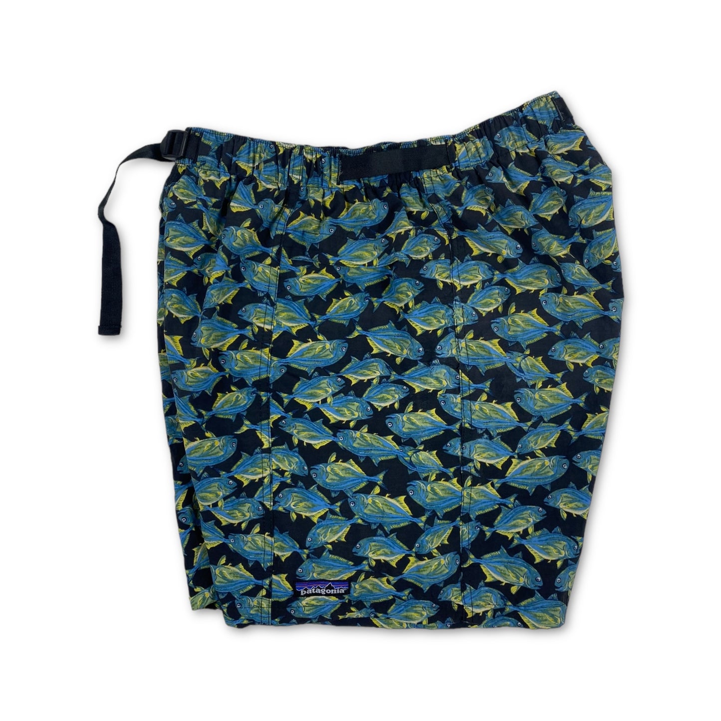 Patagonia Mens 5" Printed Nylon River Shorts, Fish (00’s)