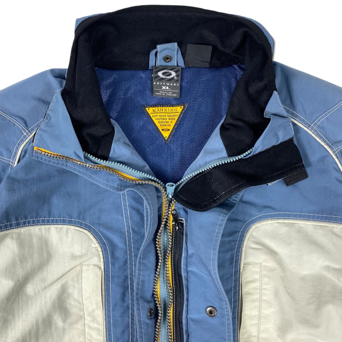 00s Oakley Software Ski Jacket Snow Sports Light Blue