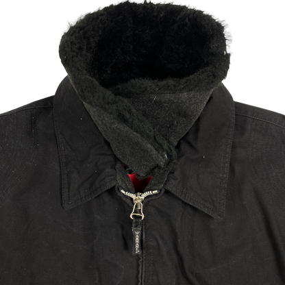 vintage Armani Jeans flight jacket faux-fur collar