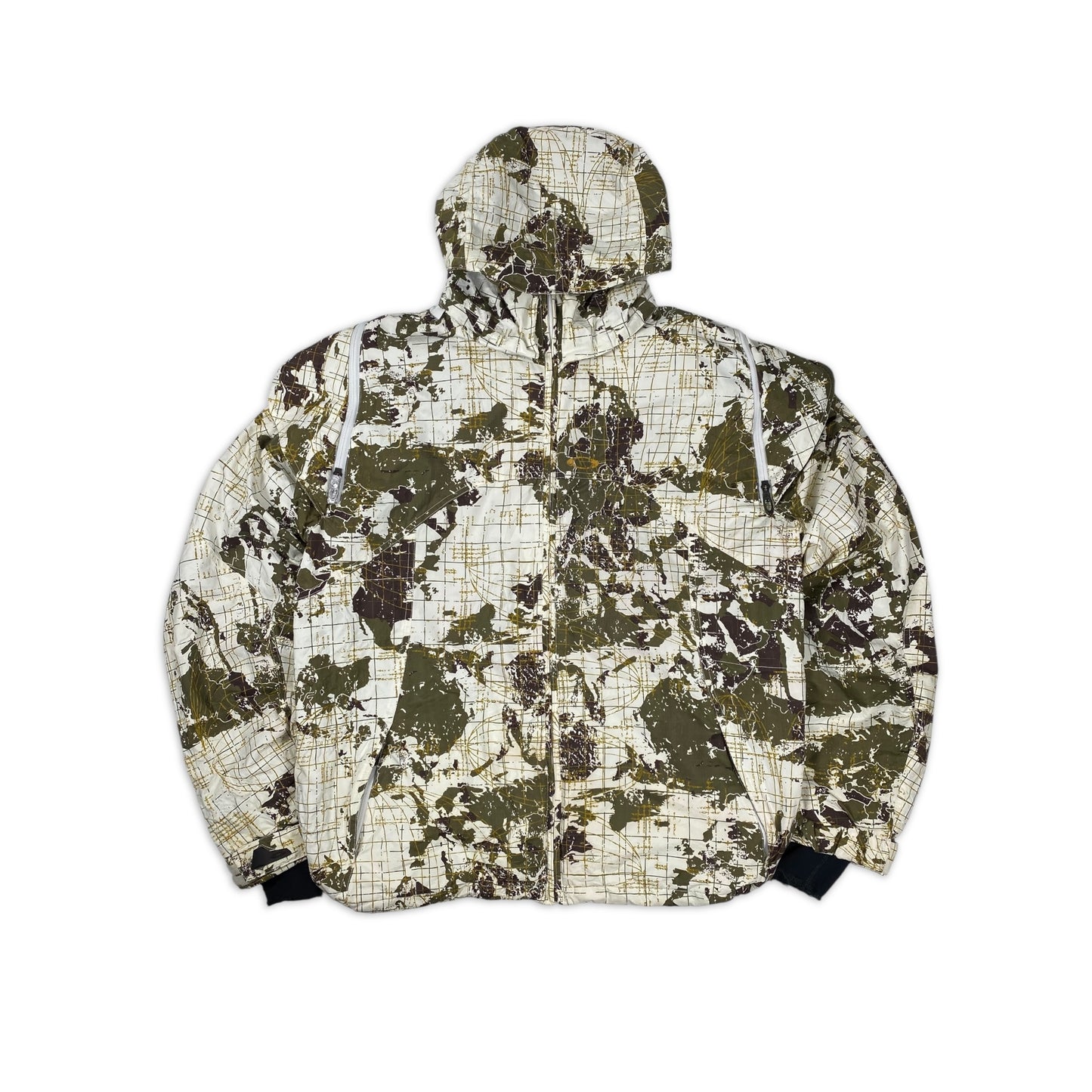 OAKLEY 00s World Map Print attack ski jacket