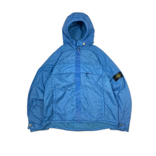 Stone Island Baby Blue Vintage Fleece Lined Nylon Jacket