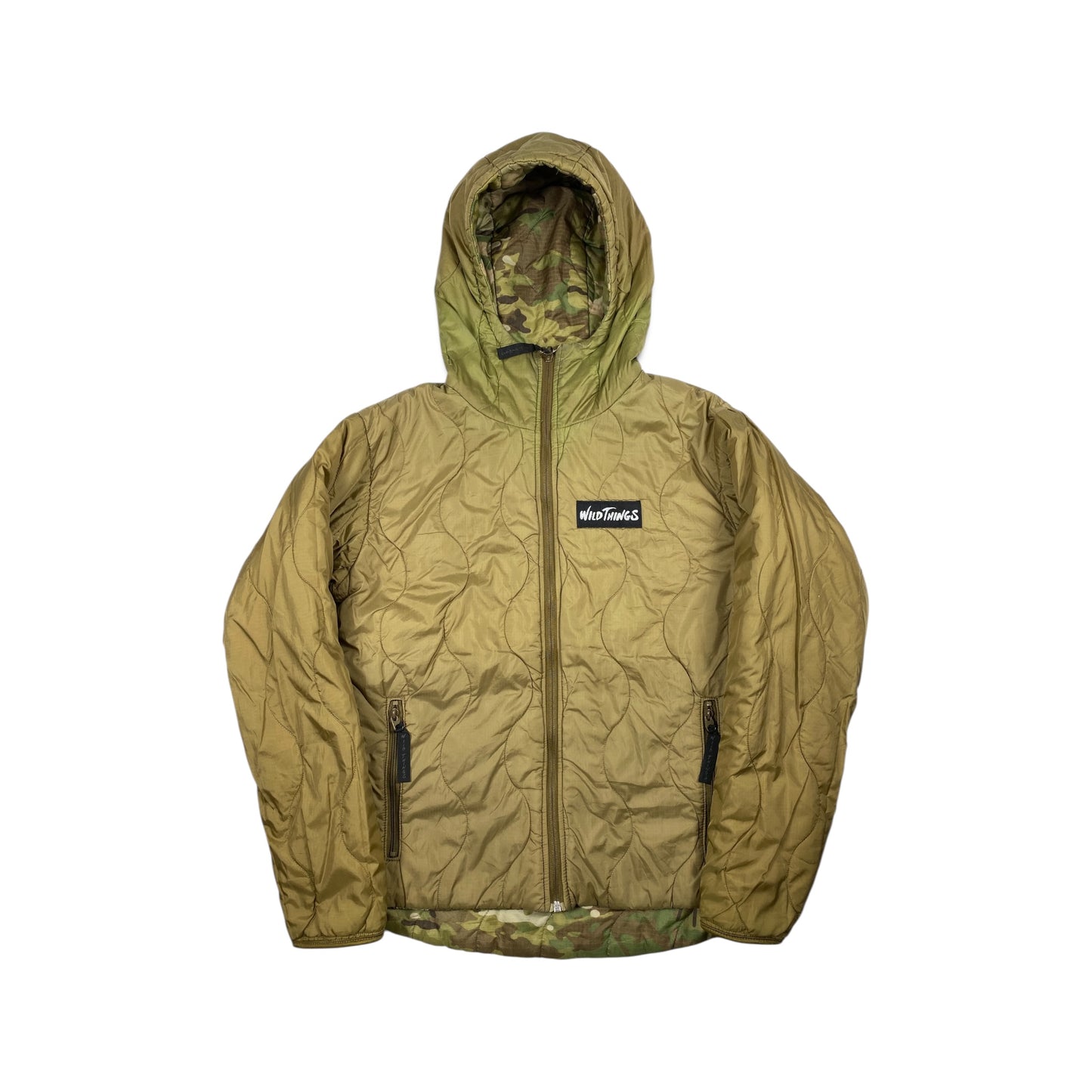 Wild Things Quilted Reversible Camouflage Jacket Hoodie