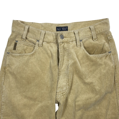Armani Jeans beige corduroy trousers