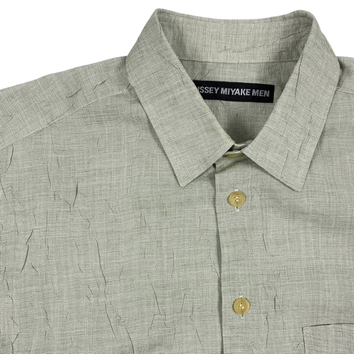 Issey Miyake Crinkle Effect Shirt