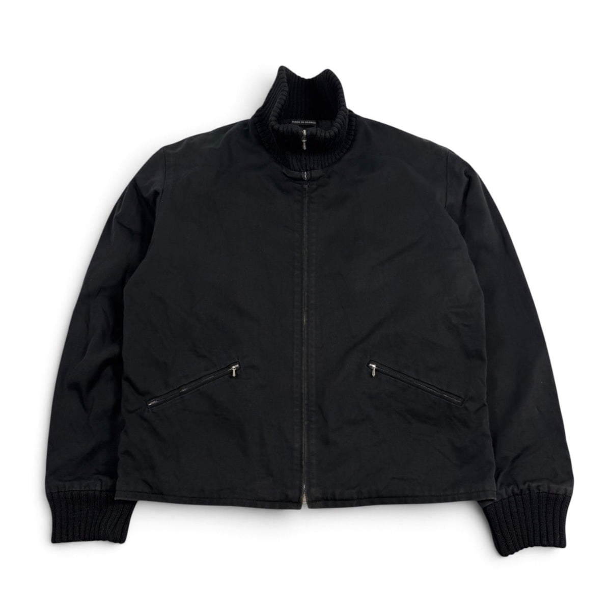 Agnes b. homme riri zip cotton rib blouson