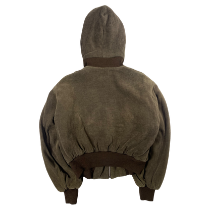 1990s Katharine Hamnett Wool Hooded Bomber