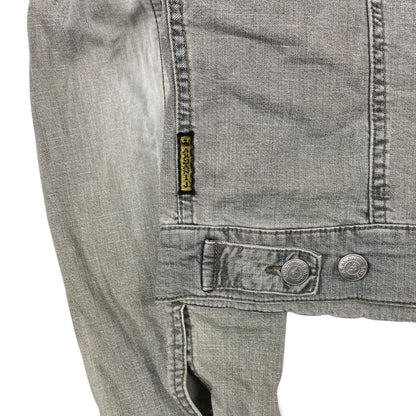 2000s Armani Grey Washed Denim Jacket
