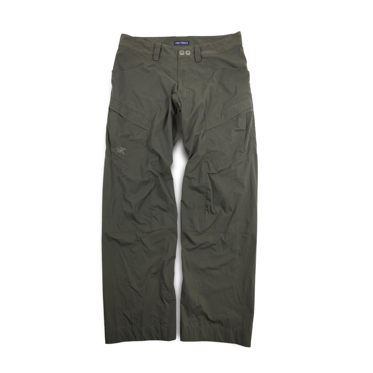 2000s Arcteryx cargo hiking pants with multiple pockets