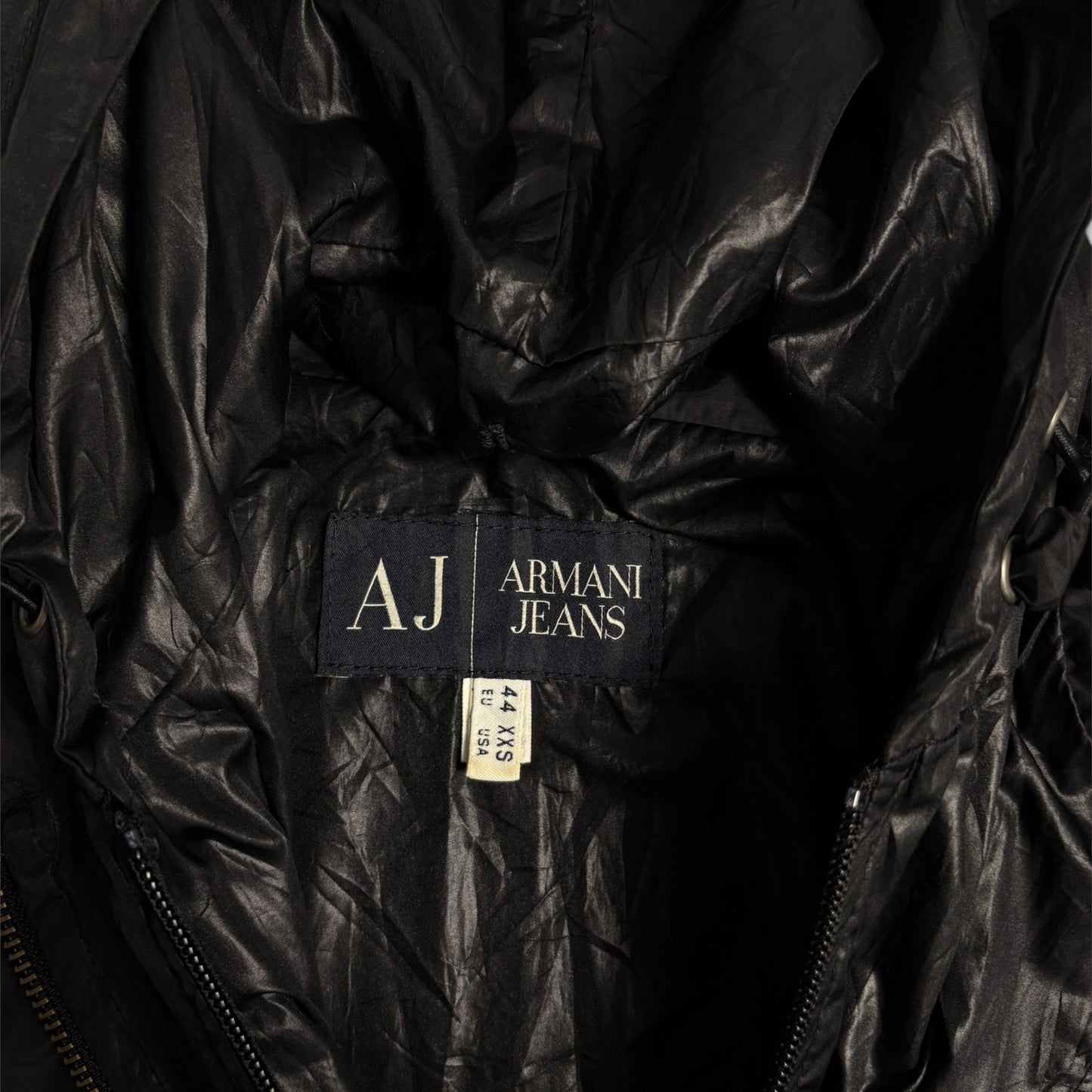 90s Armani nylon teck hoodie