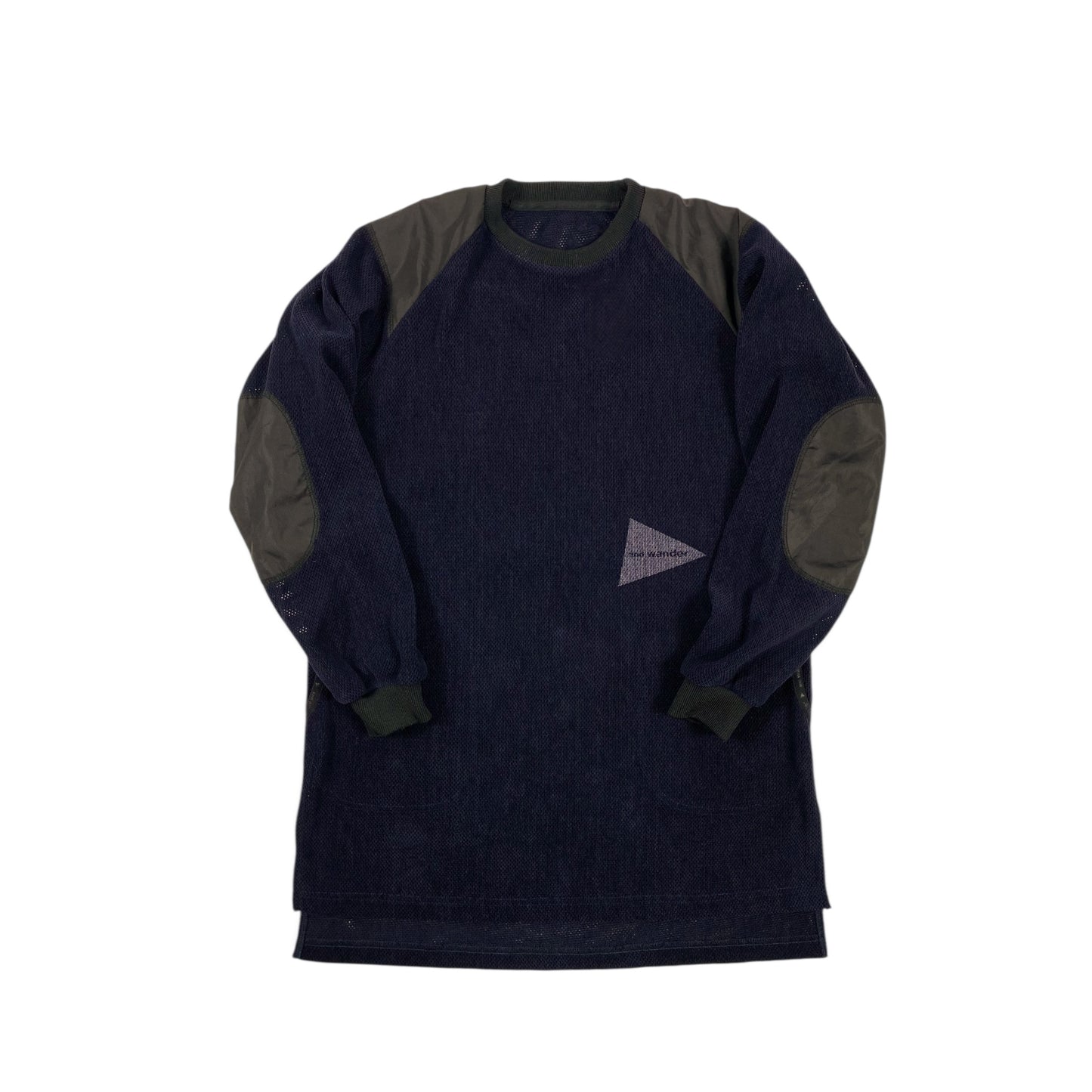 AND WANDER fleece mesh pullover