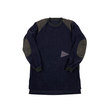 AND WANDER fleece mesh pullover