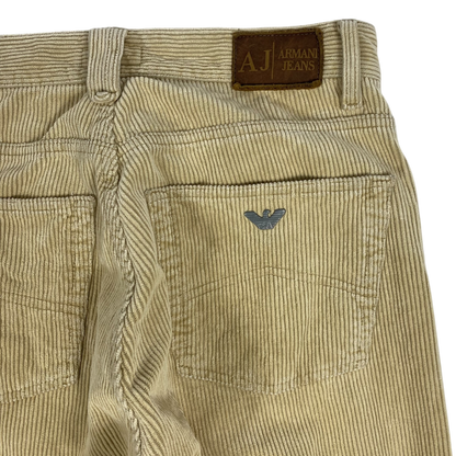 Armani Jeans beige corduroy trousers