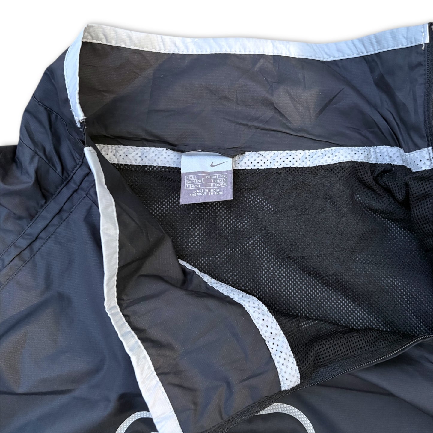 00s Black Nike Shox Logo Center Jacket