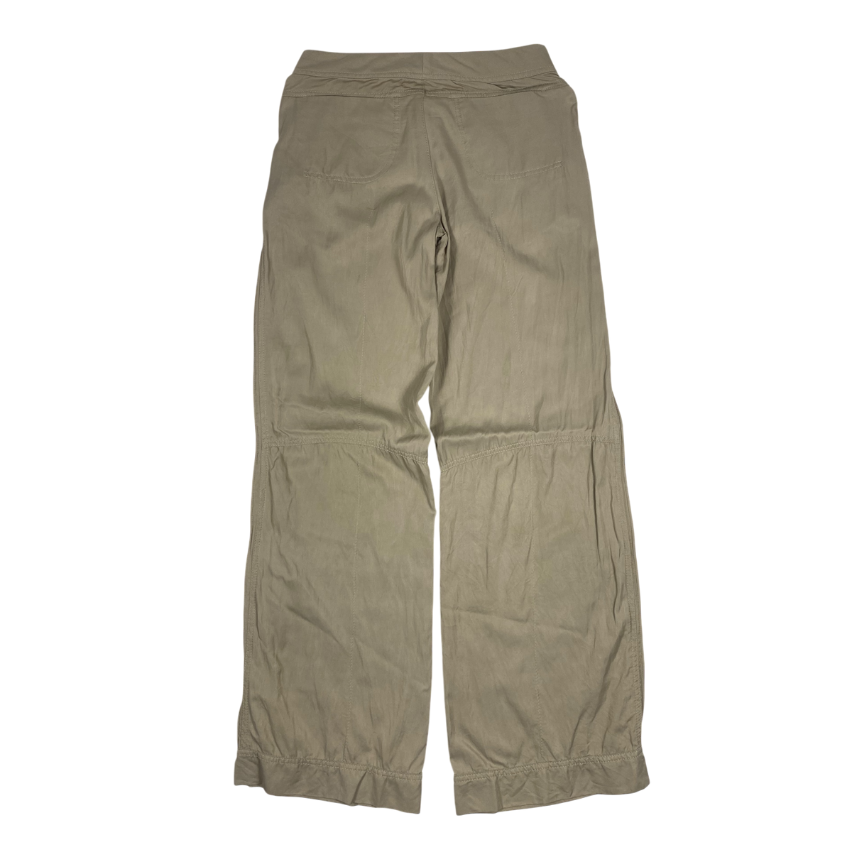 Armani Exchange beige wide-leg trousers