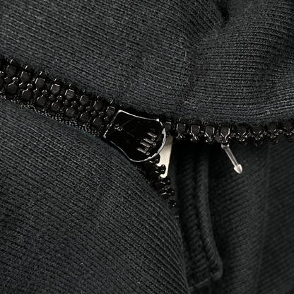 Apc floyd black zip hoodie