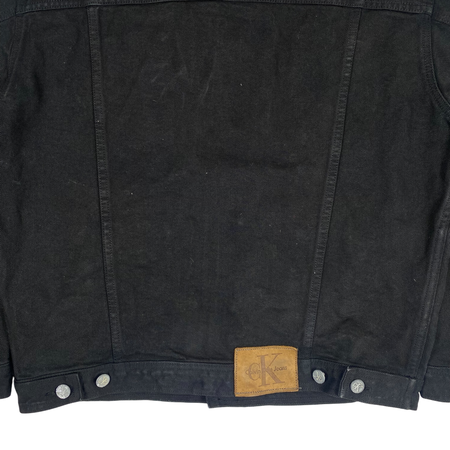 Calvin Klein Jeans black denim trucker jacket
