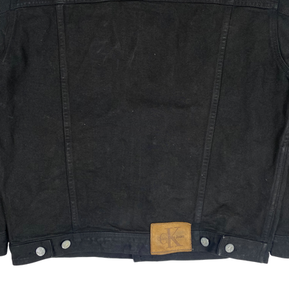 Calvin Klein Jeans black denim trucker jacket