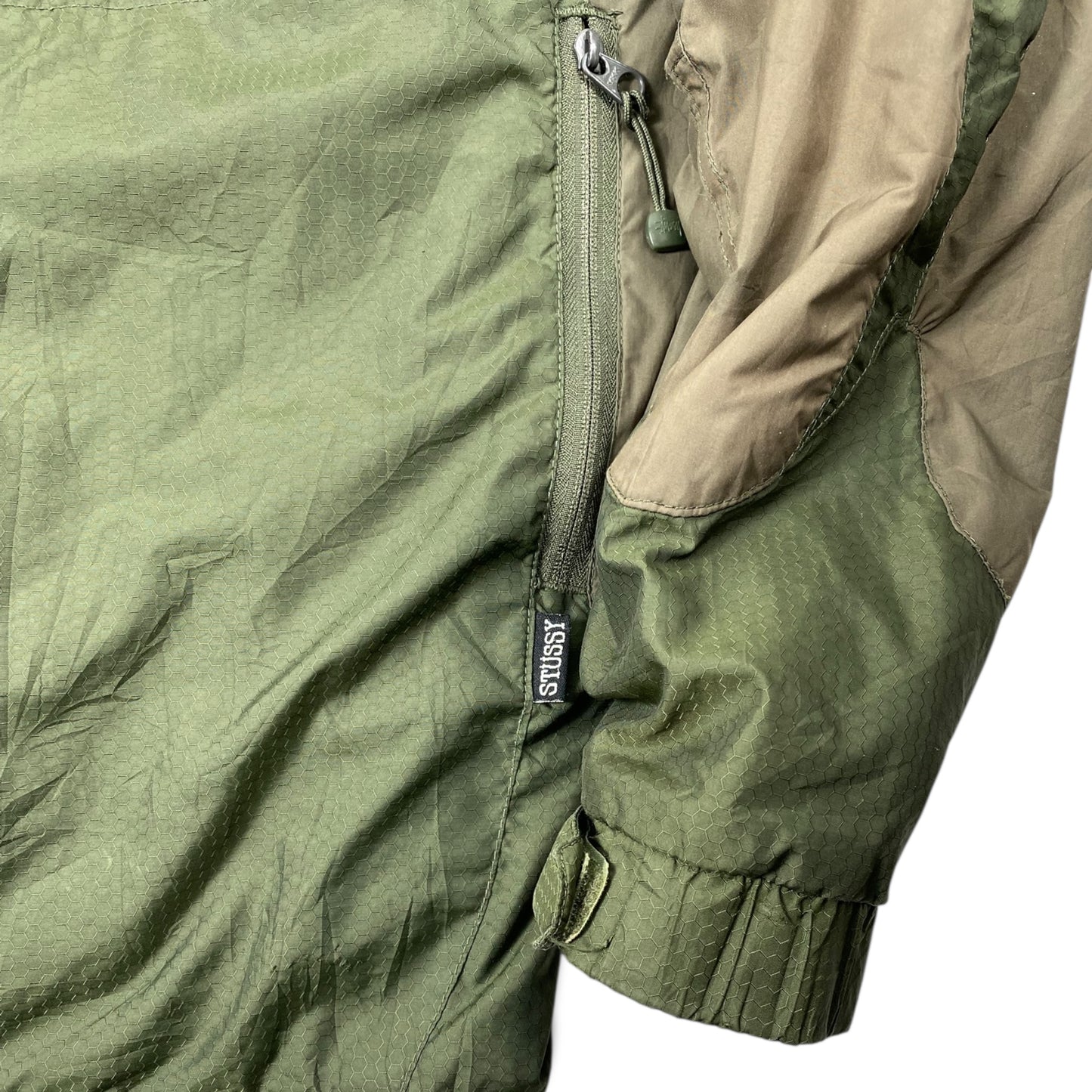 Stussy Gear fleece-lined nylon coach jacket