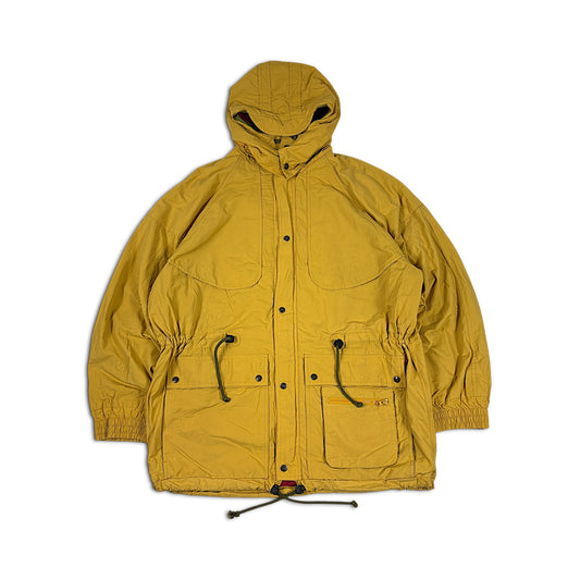 Vintage Banana Republic Rain Coat Mustard Yellow Corduroy