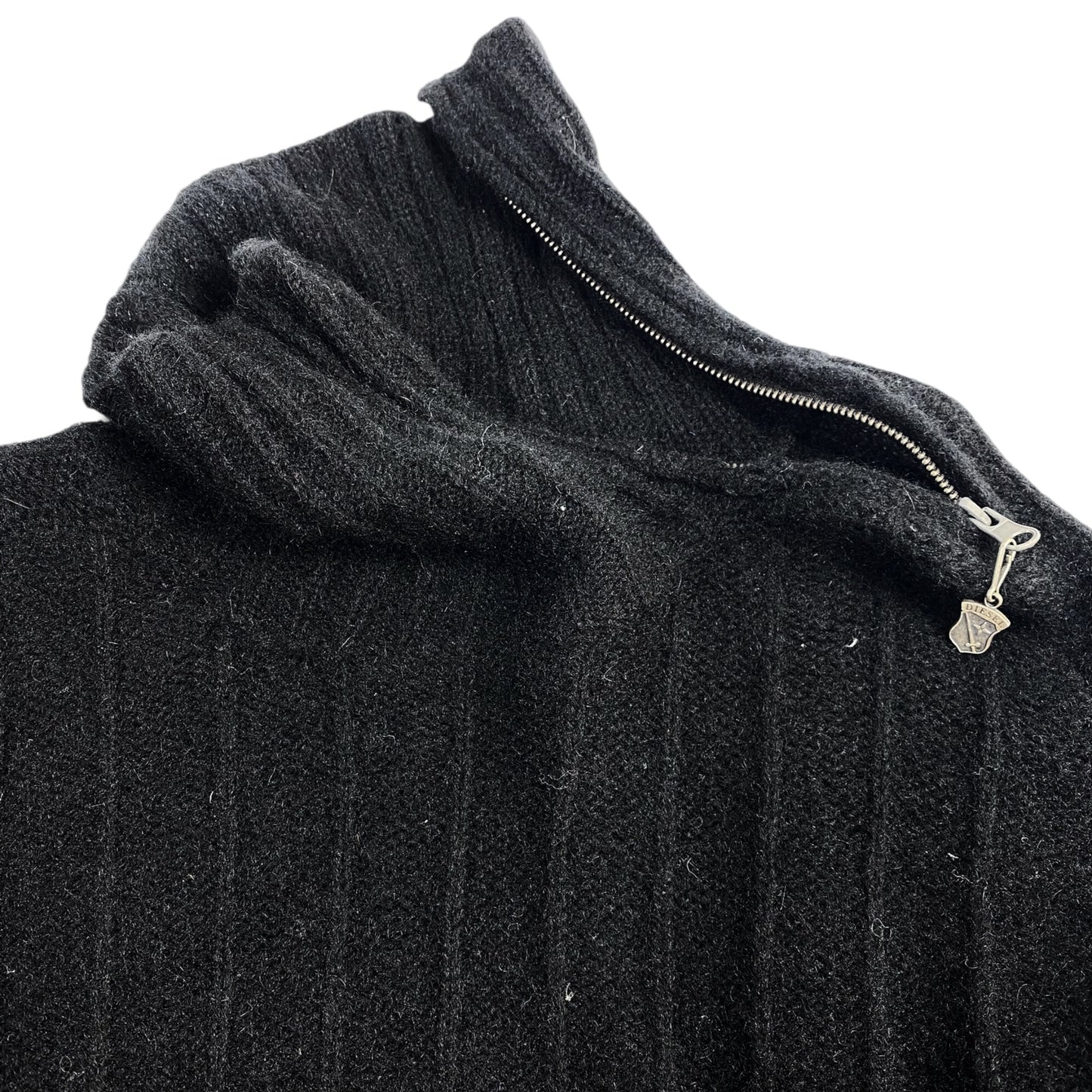 Vintage Diesel Wool Sweater Zipped Turtleneck