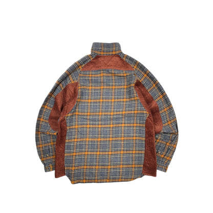 White Mountaineering plaid flannel shirt