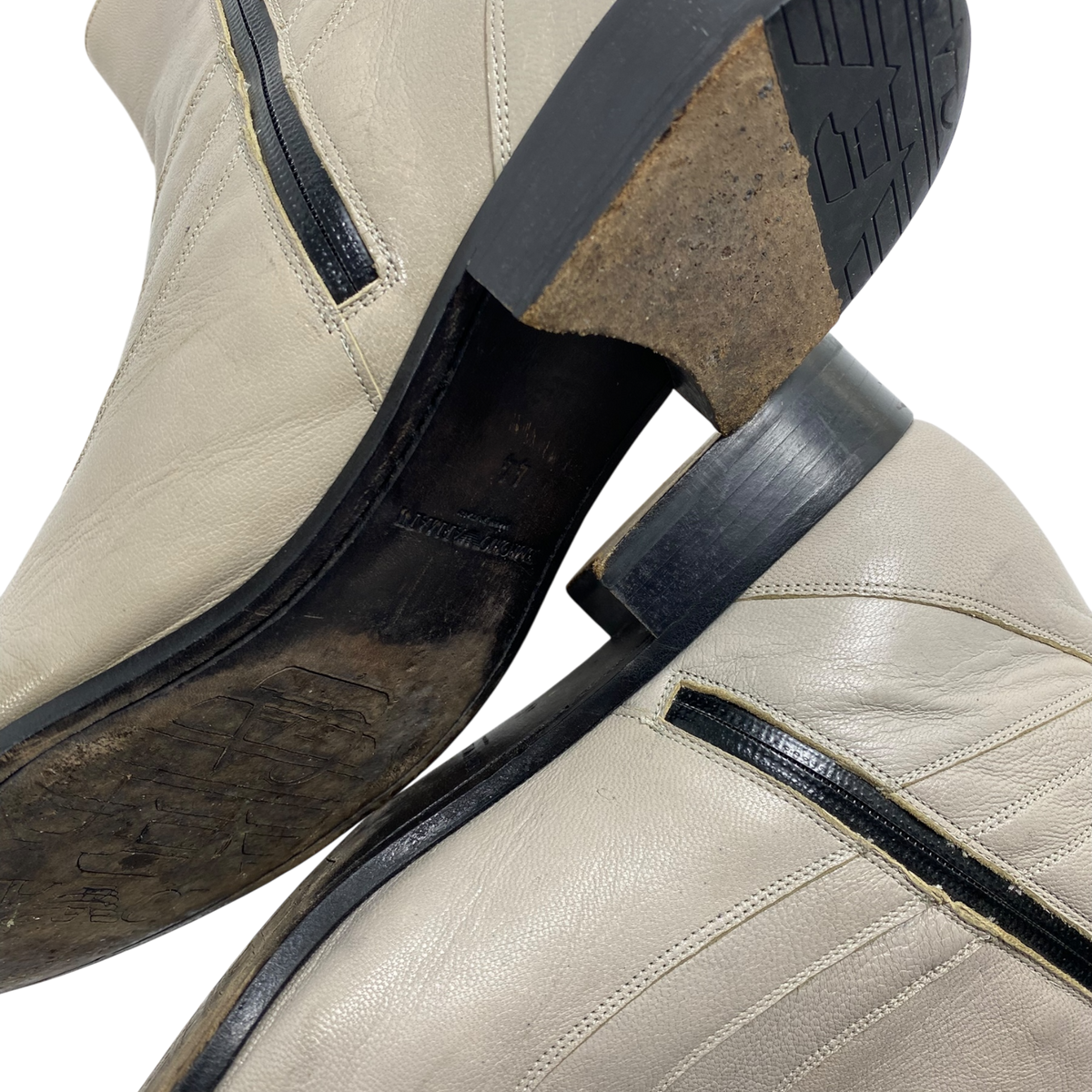 Emporio Armani Leather boots Made in Italy