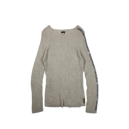 long-sleeved striped cardigan sweater Armani Jeans